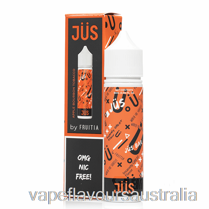 Vape Australia Apple Bourbon Tobacco - JUS E-Liquid - 60mL 3mg